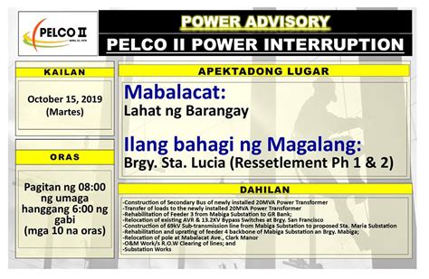 pelco 2 power interruption today philippines|Home .